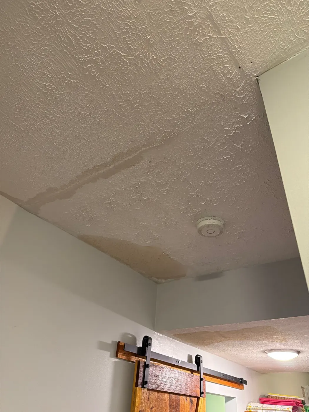 Thermal imaging during water damage assessment in Village of West Clay residence