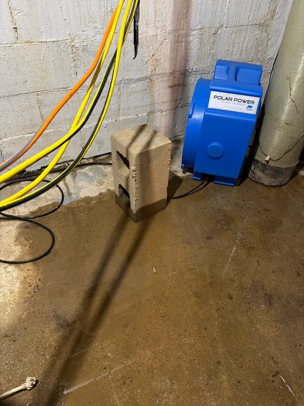 Basement water extraction in Village of West Clay Indiana home